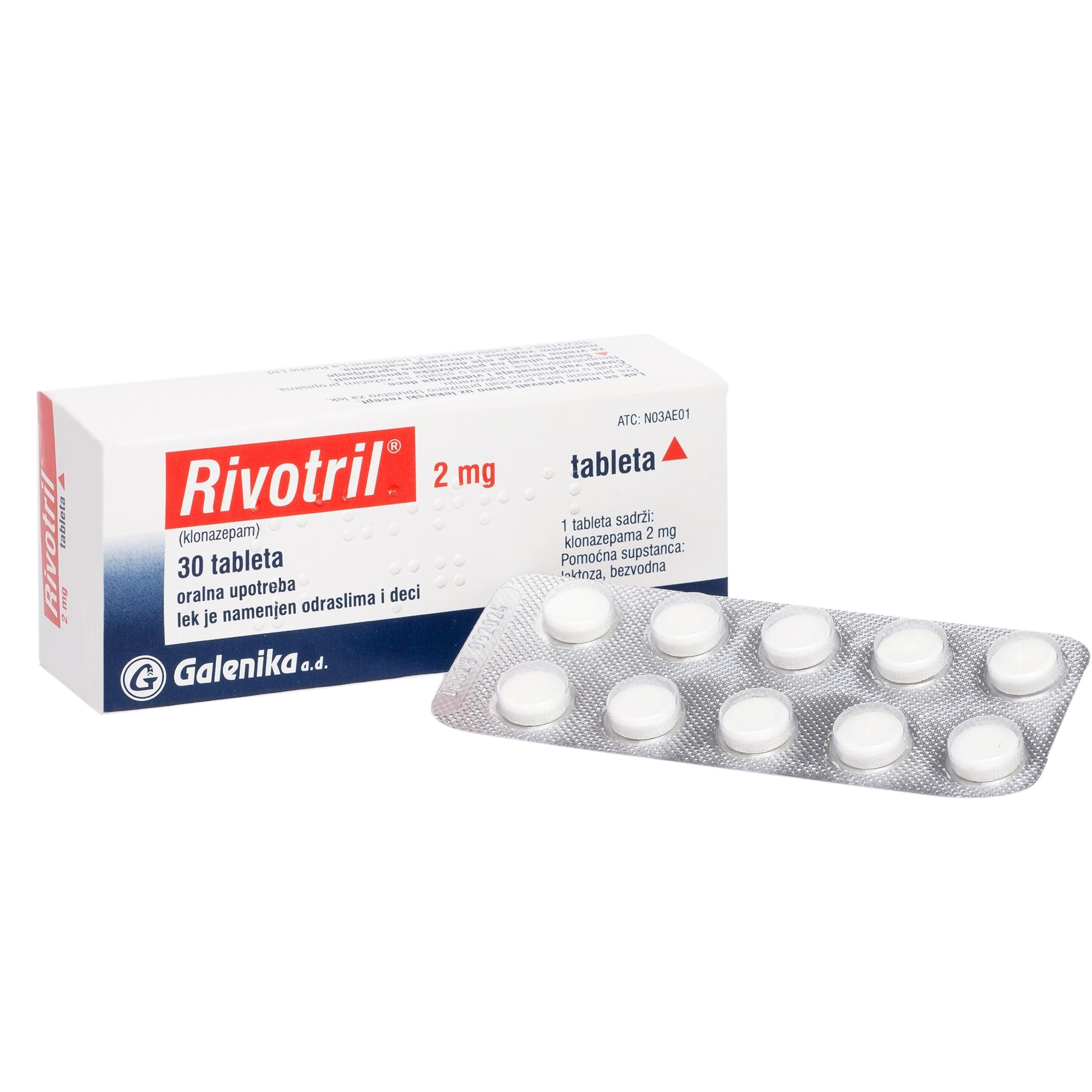 Clonazepam 2mg Rivotril